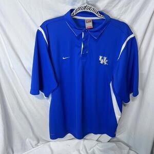 Nike Team Men's Sz L Kentucky Wildcats Golf / Polo Shirt ~See Pictures